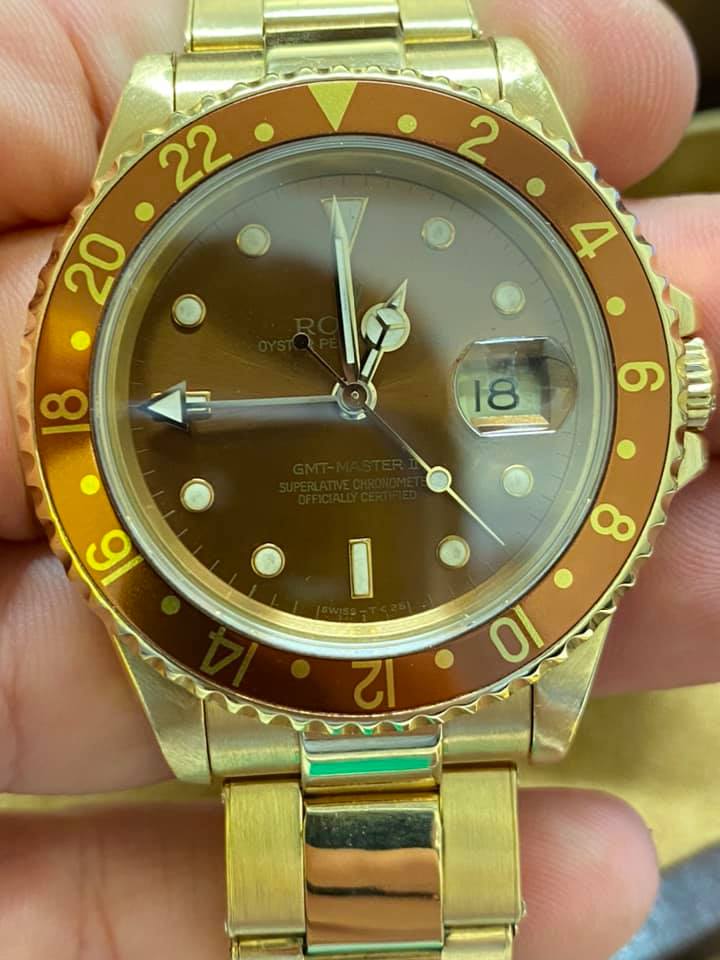Rolex GMT-Master II Vintage Gold “ Occhio di Tigre” - anno 1992 Completo di Originale Rolex e Certificato di Garanzia Tristargold Gioielli